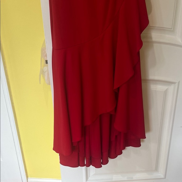 Adrianna Papell Vibrant Red Midi Dress - Picture 2 of 7